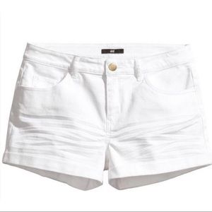H&M Off White Short Shorts NWT
